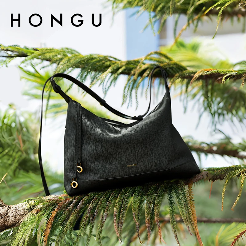 

HONGU Classic Retro Women's Tote Bag Teenage Solid Shoulder Bag High Quality Business Party Sexy Gray Bag Gift H5176697