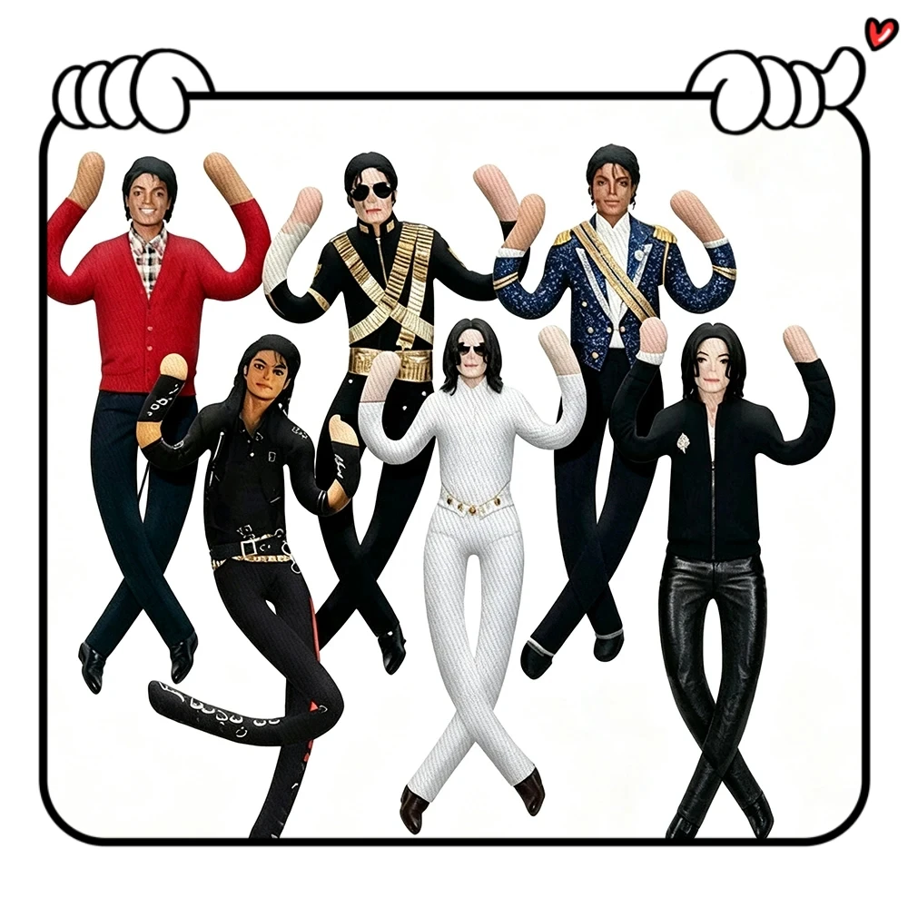 Figurine en peluche articulée Michael Jackson, accessoire de cosplay, décoration de chambre, design abstrait, cadeau idéal pour les fans