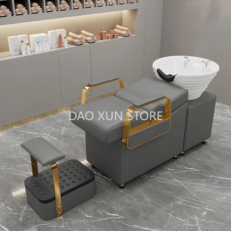 

Luxury Stylist Beauty Salon Chairs Hair Salon Shower Comfort Head Spa Shampoo Thai Spa Bed Shampouineuse Salon Equipment