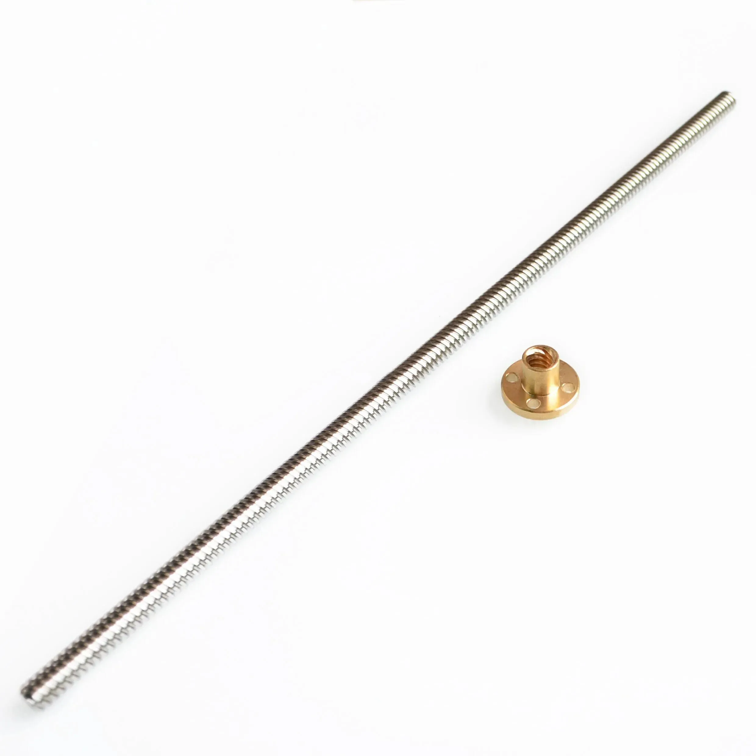 RepRap 3D Printer THSL-300-8D Lead Screw Dia 8MM Thread 8mm Length 300mm with Copper Nut Dropshipping