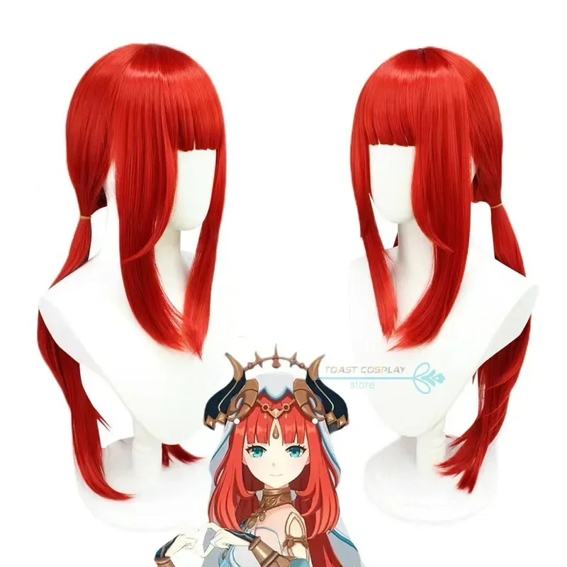 WAT49 Game Genshinimpact Nilou Cosplay Party Costume Wig Shoes Full Set Dancer Dress for Wom New 2025