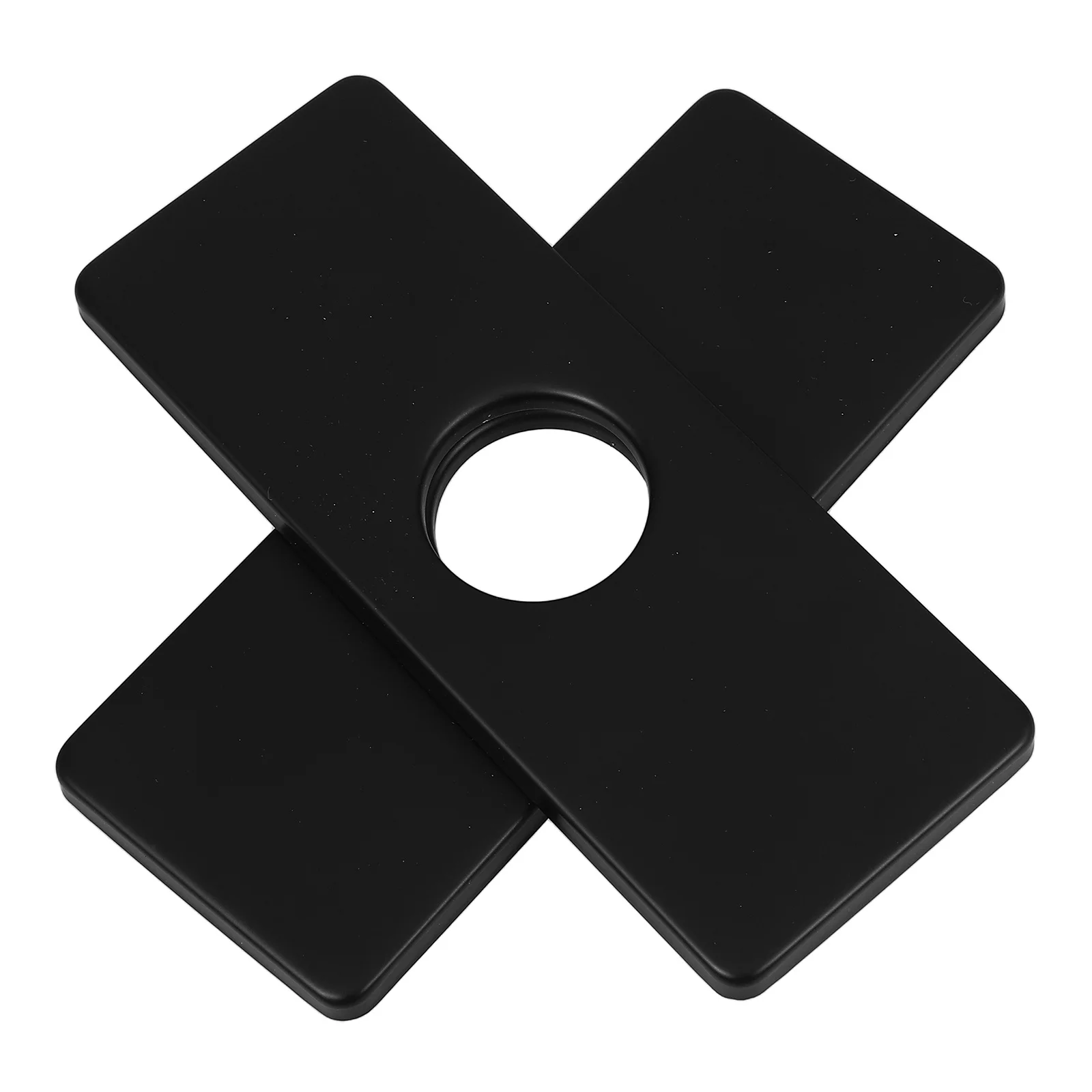 2 шт. палубная пластина из нержавеющей стали, прочная и элегантная крышка для отверстий для смесителя для кухни, ванной комнаты, черные крышки для тарелок для смесителя для душа