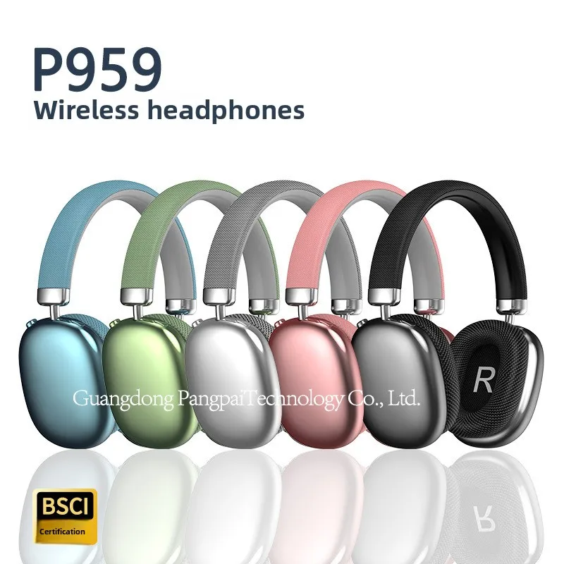 

2025 new P959 wireless headset Bluetooth all inclusive ear knob key Long endurance gaming phone headset