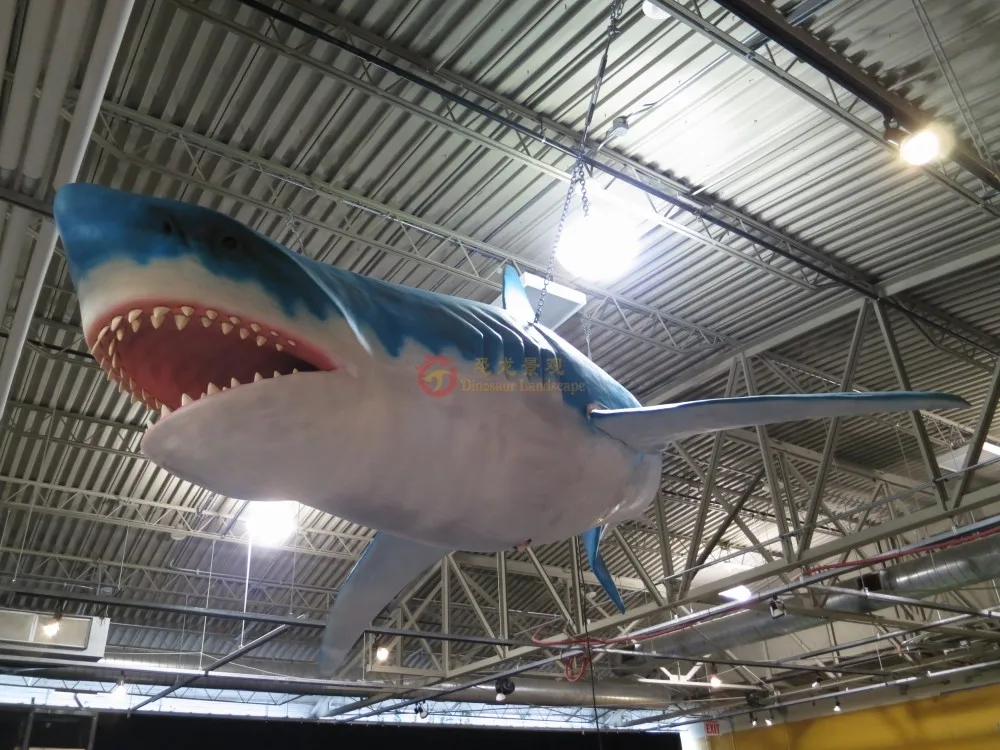 Hot Sale High Analog Life Size Artificial Live Animals Remote Control Flying Shark