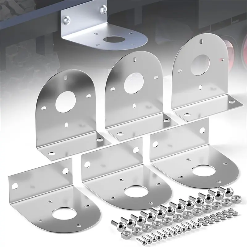 Ingenious-Watermelon LED Light Mounting Brackets With Pre-Drilled Holes, Universal L-Shape Holder For Car Installation