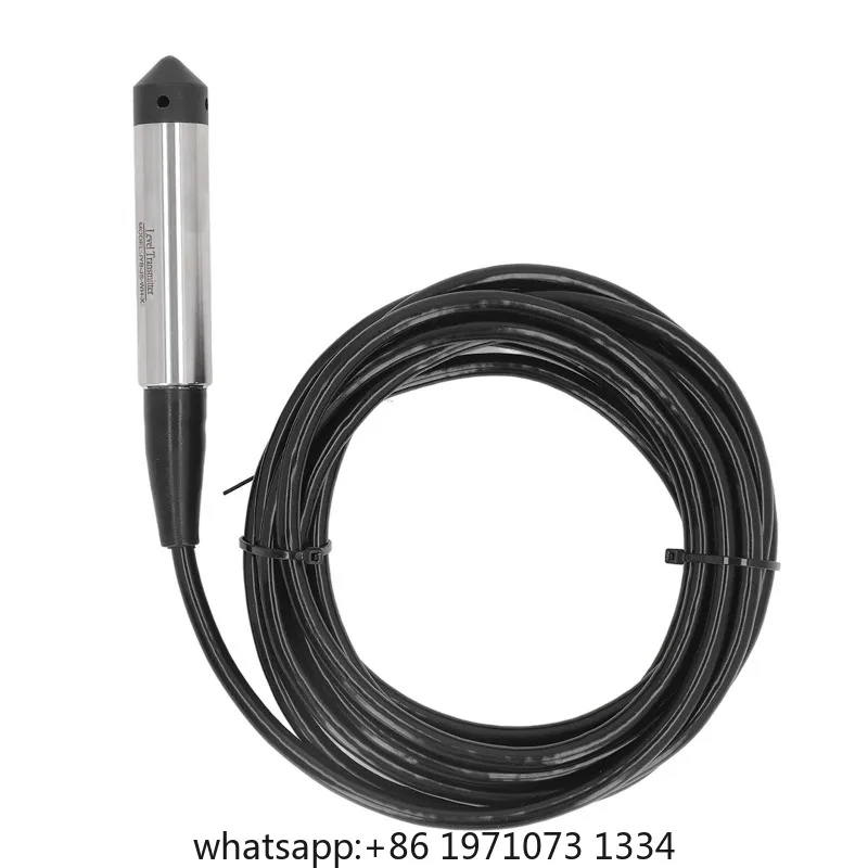Liquid Level Transmitter Submersible Water Sensor Detector 4‑20mA DC12‑30V Stainless Steel Probe Liquid Level Detector