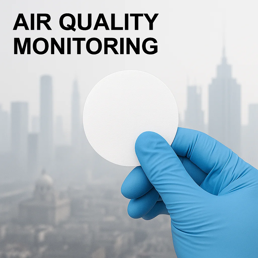 

Мембрана фильтрации из стекловолокна GF 0,22 мкм 0,45 мкм 47 мм Лабораторный фильтрационный диск с высокой скоростью потока для анализа образцов жидкости воды и воздуха