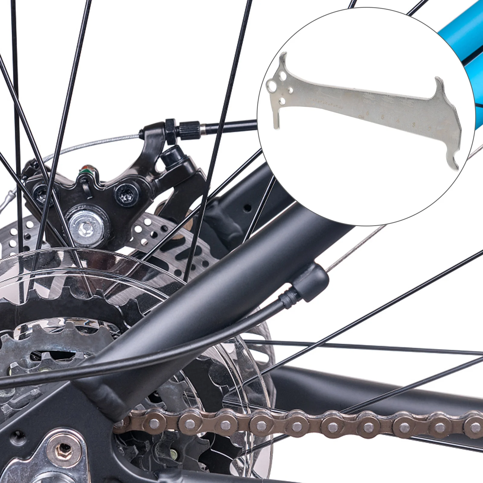 

1Pcs Bike Chain Wear Indicator Portable Practical Measuring Tool Bike Chain Gauge Repair Checker Repair Checker