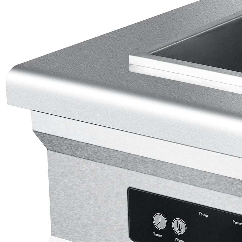 FryerCommercial Table Top Induction Deep Fryer Stainless Steel Induction Fryer With Timer And Adjustable Thermostat