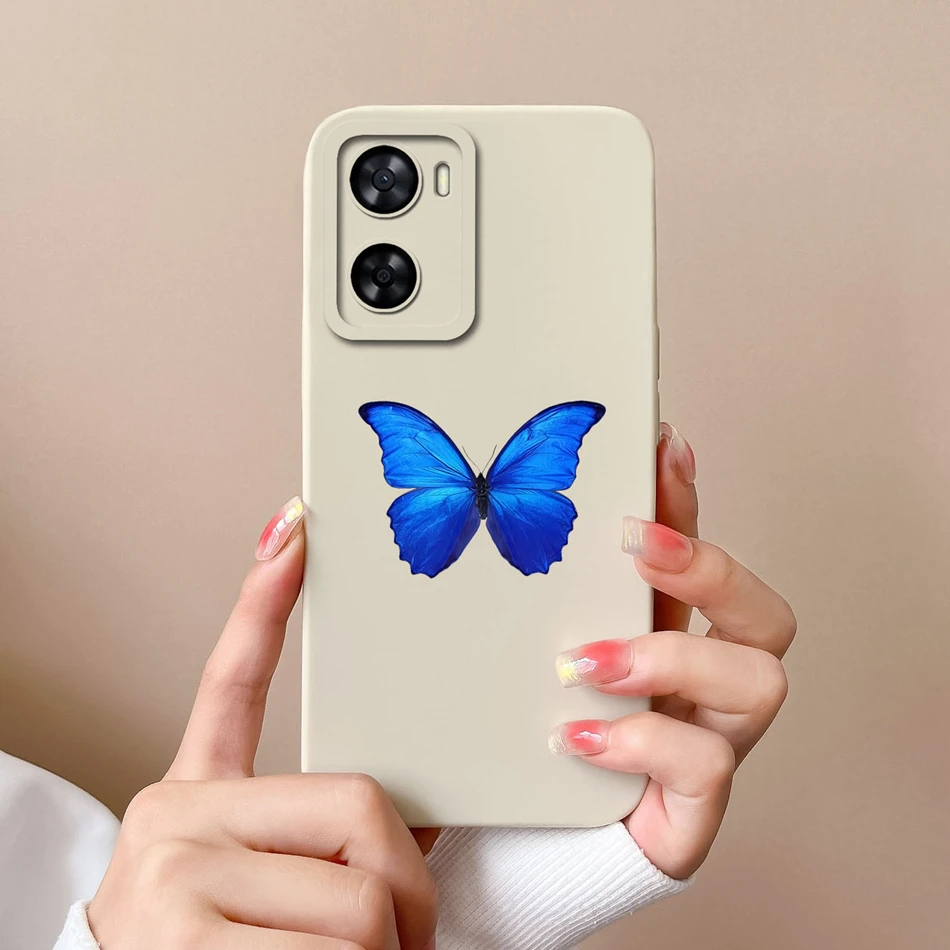 For Oppo A57 A57S A57E Phone Case For Oppo A 57 4G 5G Funda Love Heart Camera Protection Liquid Silicone Anti Drop Back Covers