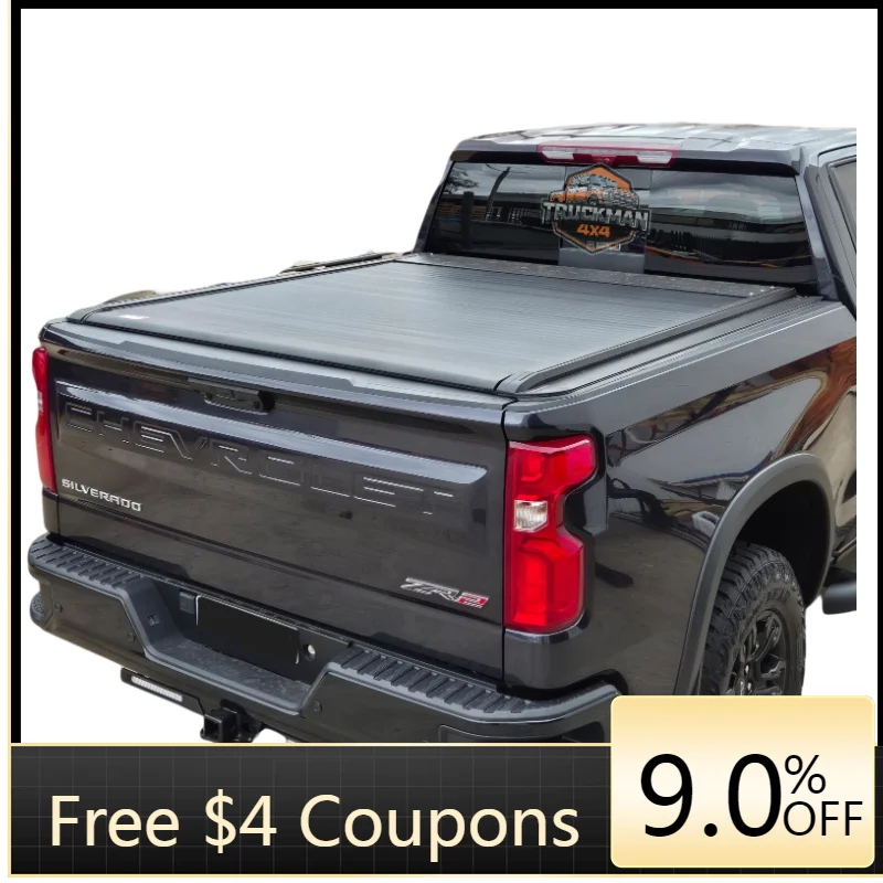 

Deren High QualityElectric Retractable Hard Tonneau Cover for GMC Sierra Remote Slide-Away Roll up Truck Bed Cover Model Ranger