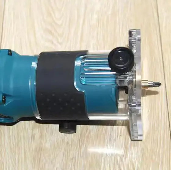 Runde Grundplatte + Führungsbuchsen für Fräsmaschinen aus Aluminiumlegierung mit vorgebohrten Löchern zum Gravieren und für elektromechanische Holzbearbeitung. – Detail 9