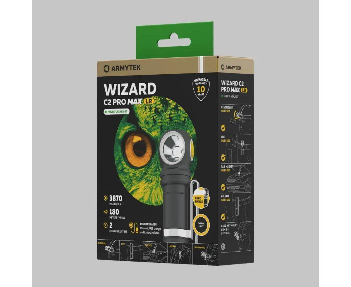 Imagem -05 - Armytek-wizard c2 Pro Max lr Farol Multifuncional