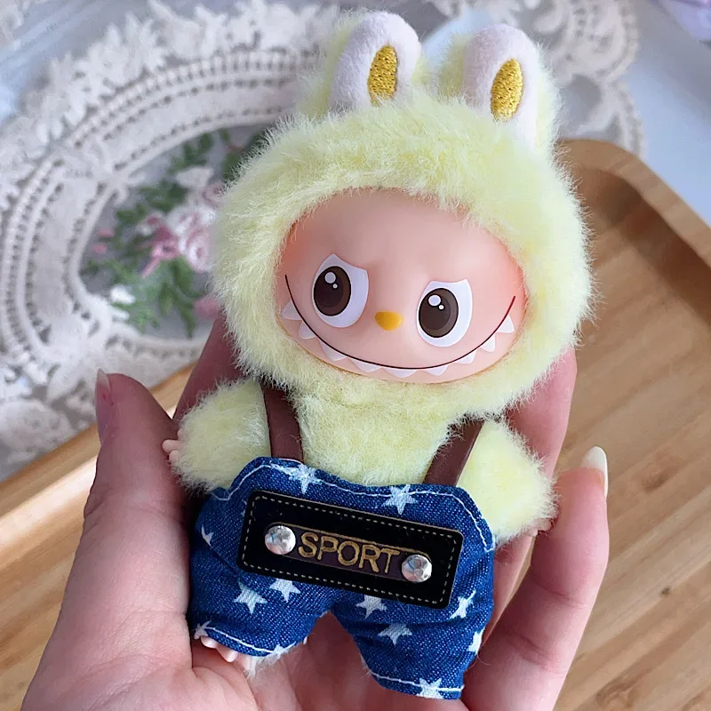 

Для детской одежды Mini Labubu4.0, брюки с ремешком Labubu четвертого поколения, кукла с подвеской в виде пароля, рождественские подарки