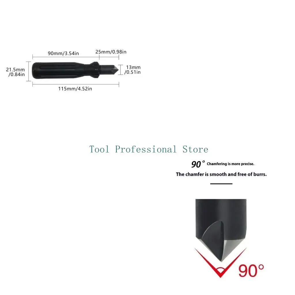 Alesatore per sbavatura precisione 57QF per smussatura della rifilatura dei bordi tubi ferro in plastica