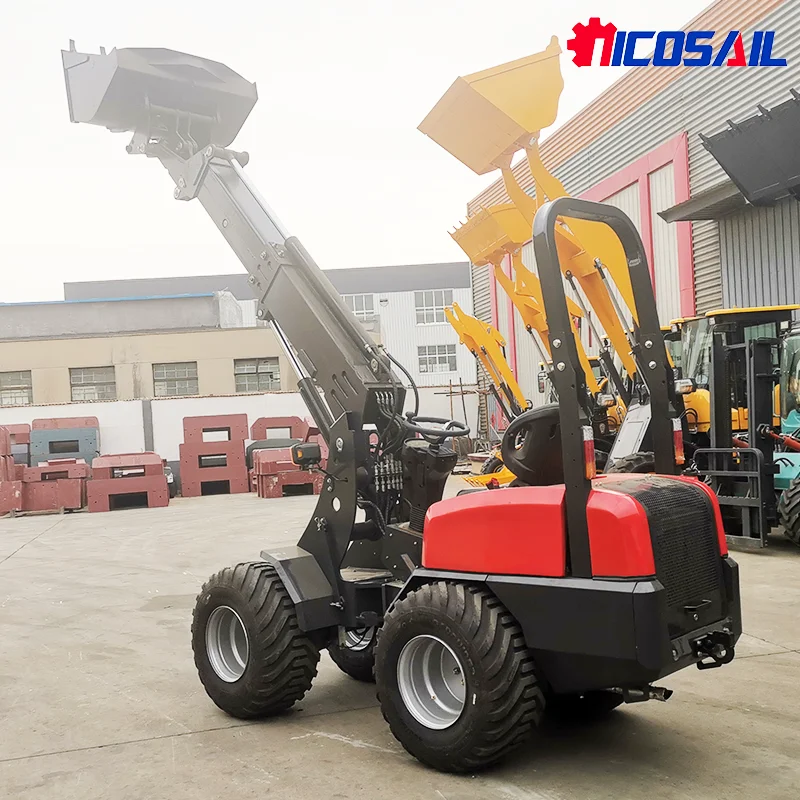 

2.5 Ton Mini Telescopic Loader for Sale Small Telescopic Wheel Loader Cargador Telescopic Arm Construction