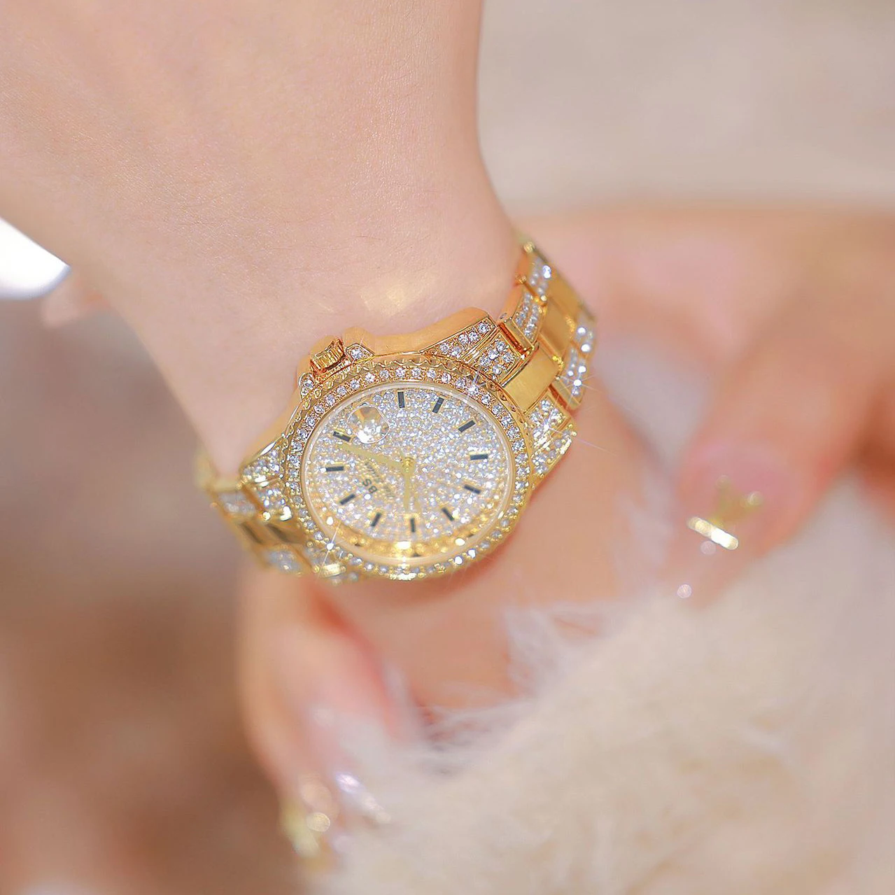 Luxury Diamond Watch For Women Steel Bracelet Quartz Wristwatches Fashion Elegant Ladies Watches reloj para mujer