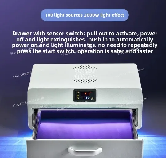 New LED UV Curing Box, Wrinkle-Free Shadowless Curing for Curved Flexible Screen OCA Optical Adhesive Phone Screen Repair