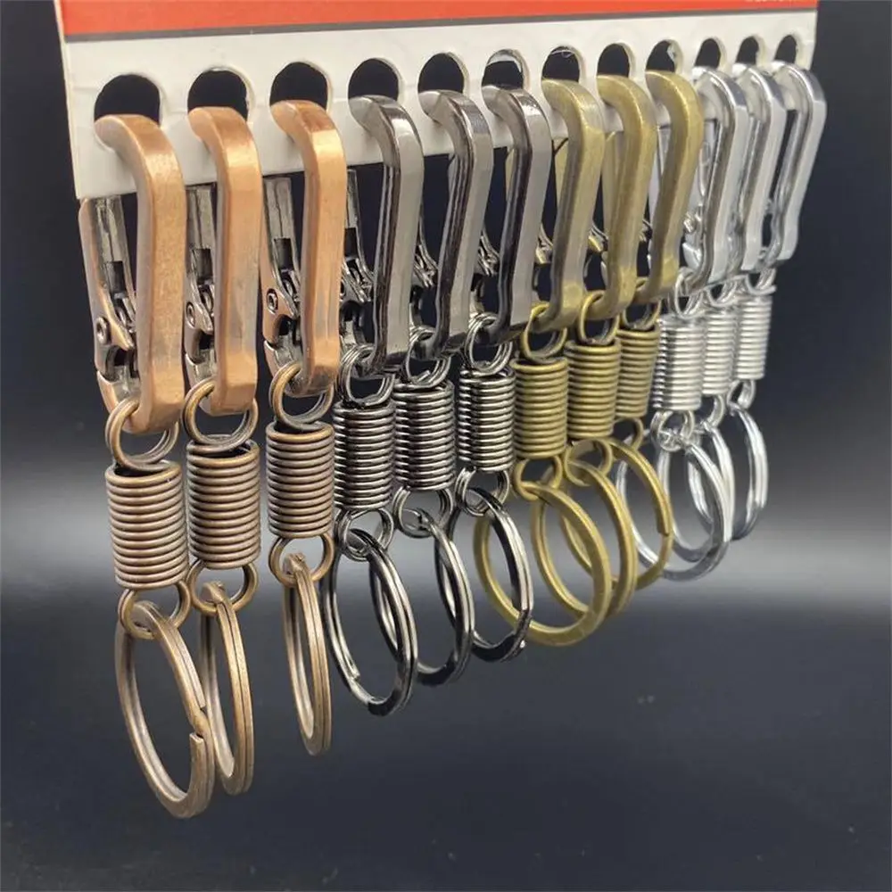 

Buckle Hanging Bag Pendants Key Rings Key Pendant Car Accessories Waist Belt Clip Spring Keychain Spring Keyring Car Keychain