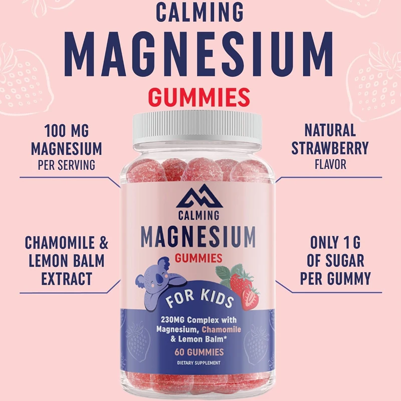 

60 pieces of children's magnesium vitamin vegetarian gummies