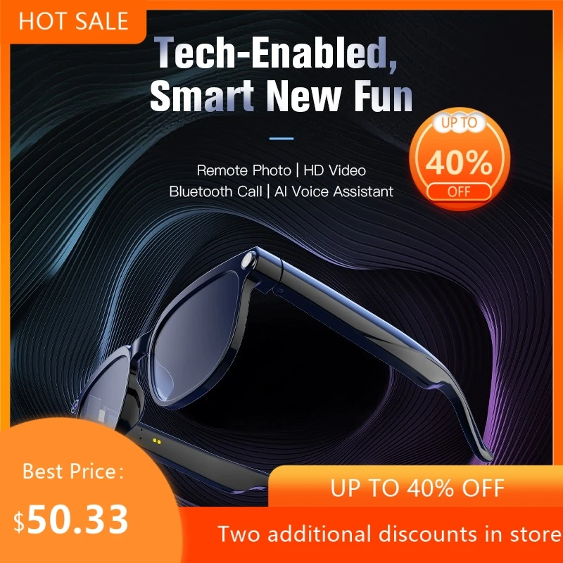 

AR Glasses For Taking Photos And Cameras Wireless Ultra Light Rechargeable Office Gaming And Entertainment Smart Glasses New Hot