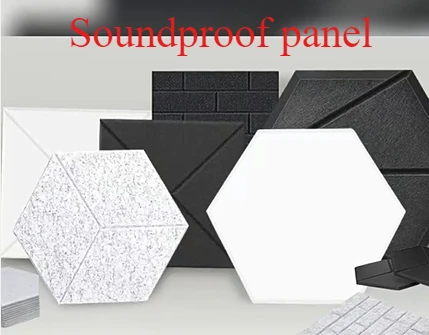 Self-Adhesive Polyester Fiber Acoustic Panels, Noise Reduction Soundproof Wall Panels for Home Theater, Music Room & Studio
