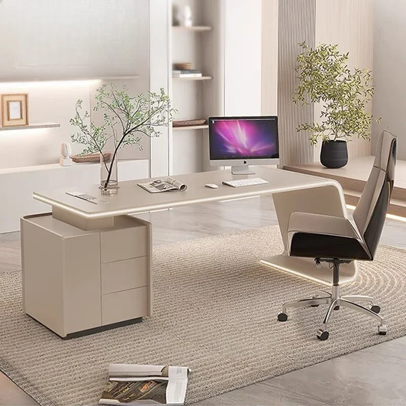 Desk Office Work Shaped Minimalist Room Conference Tables Executive Workshop Table Bedroom Desks Mesas De EscritorioHome Corner