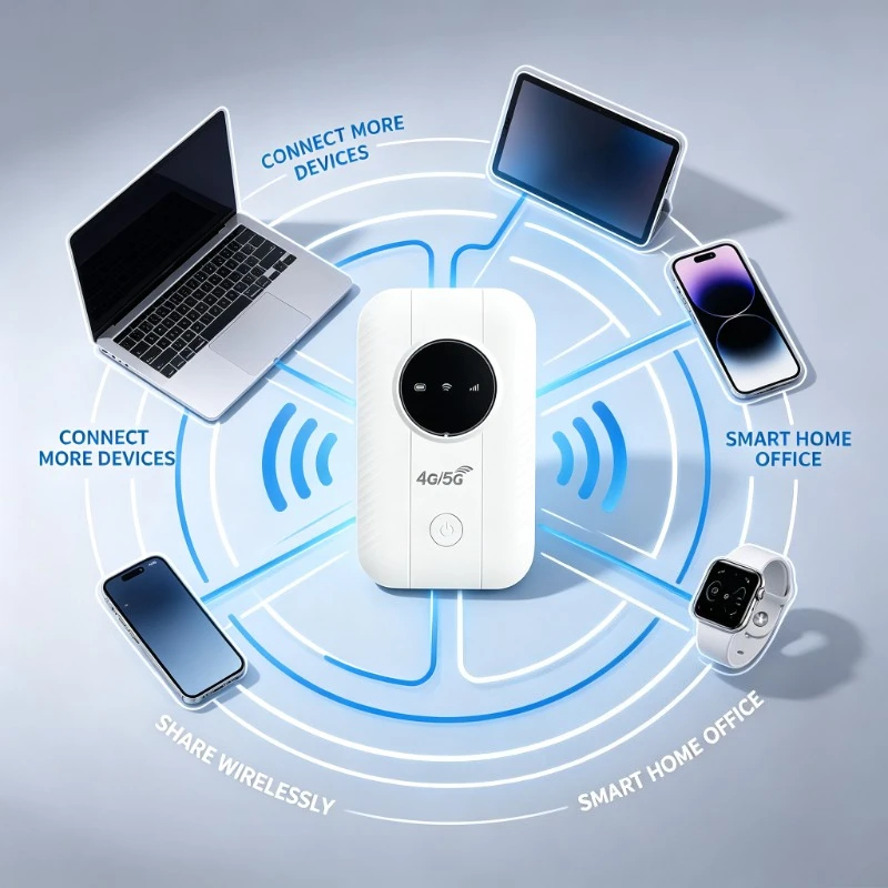 Compact Mobile Internet Hardware, Multi‑band 4/5G Device Providing Network Support For RV Self‑driving Trips