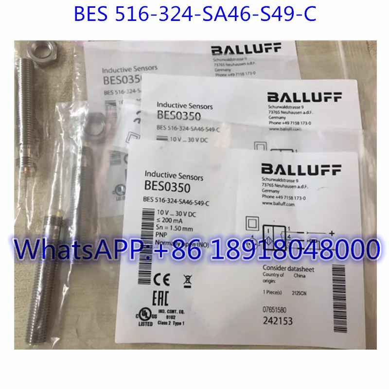 

Brand New BES0350 Inductive Sensor BES 516-324-SA46-S49-C Fast Shipping