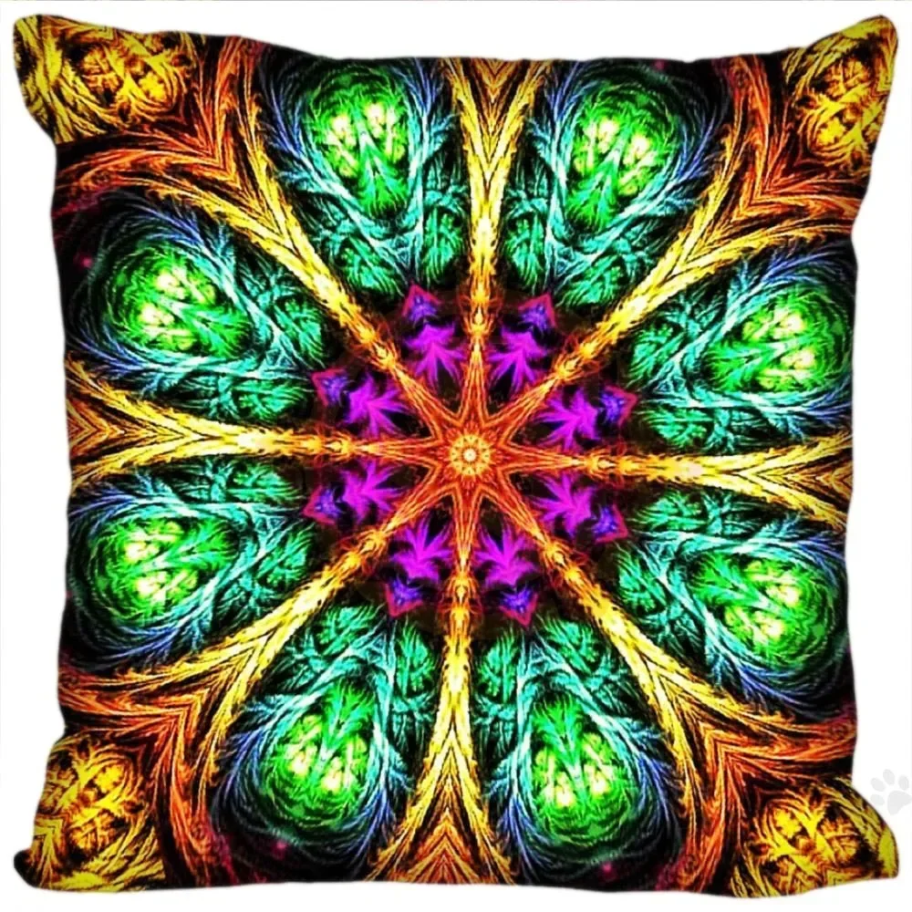 High Quality Colorful Mandala Pillowcase Your Image Zipper