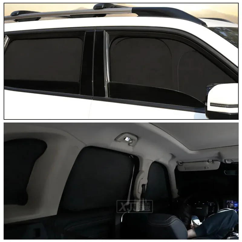 For Geely Boyue L Atlas FX1 2022 2023 2024 2025 Dedicated ALL Black Car Window Sunshade Sunscreen Insulation Anti-UV Curtain