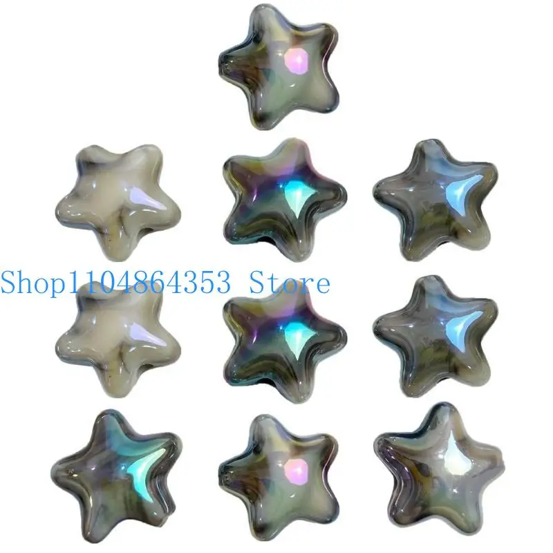 

652F 10 шт./упак. двухцветные градиентные облака и звезды акриловые бусины смешанные DIY бисерное ожерелье браслеты ювелирные