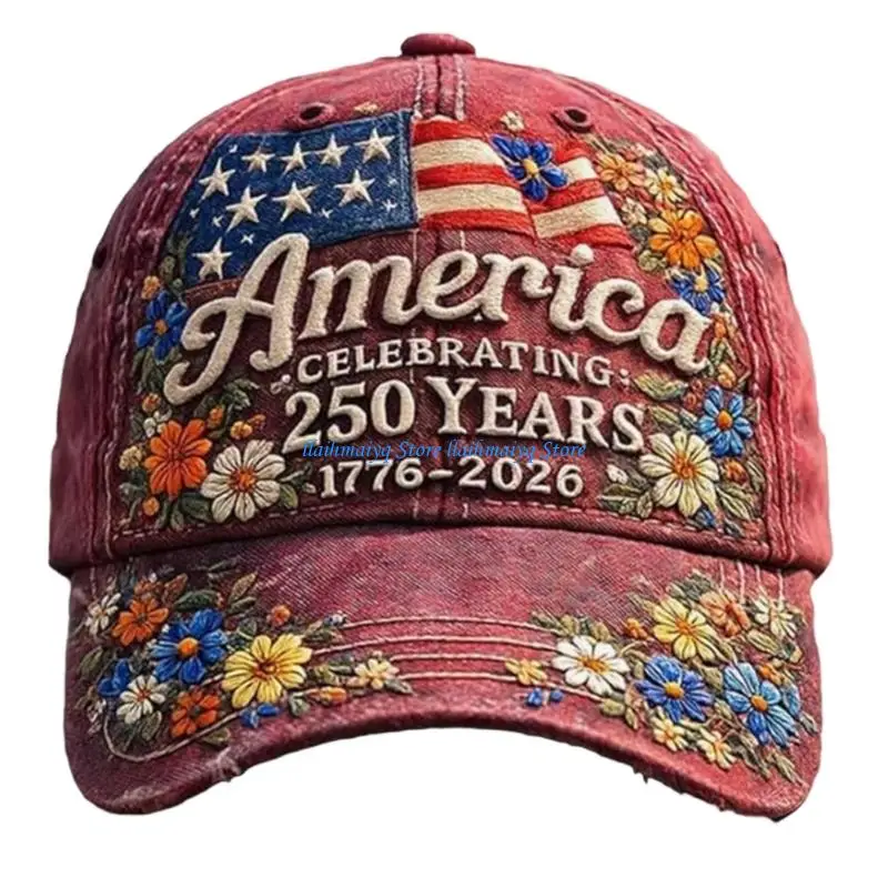 

573B Breathable Cotton Cap 250th Anniversary Edition Sun Unisex Design