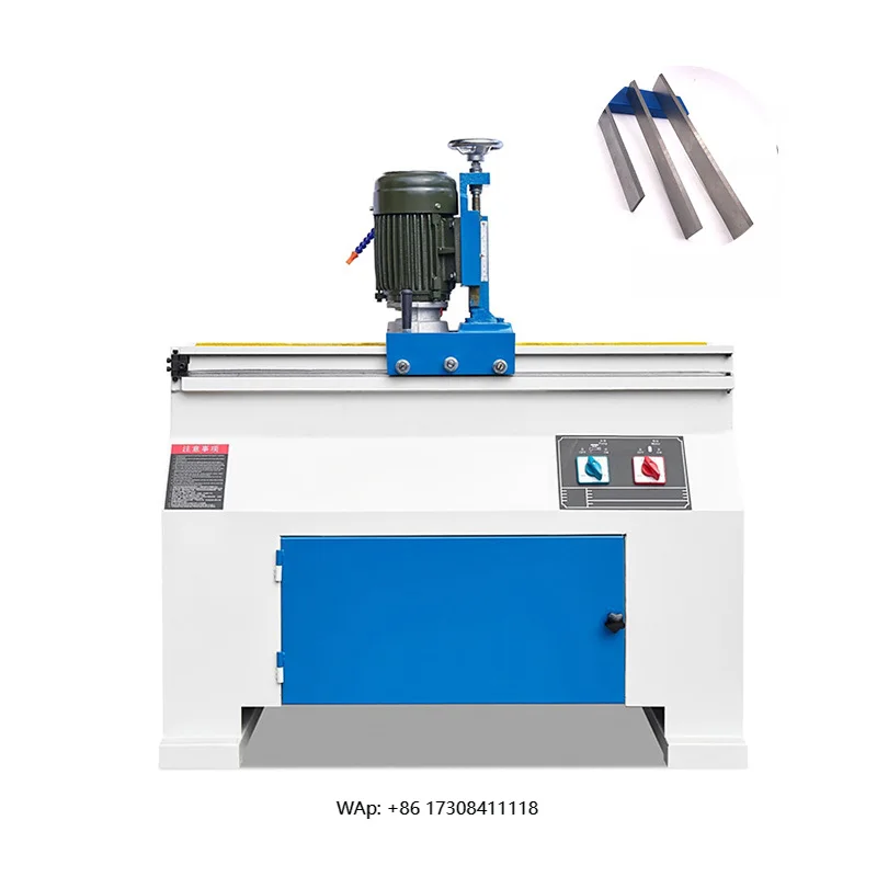 Manual knife sharpener for woodworking and printing industry, with accurate control, high efficiency and reliability