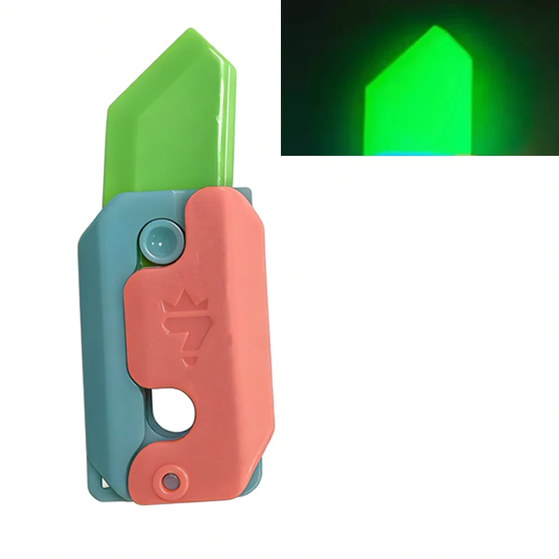 3D-Druck Schwerkraft messer Spielzeug junges springen kleines Rettich messer zappeln Spielzeug Dekompression Push-Karte kleines Karotten messer – Detail 10
