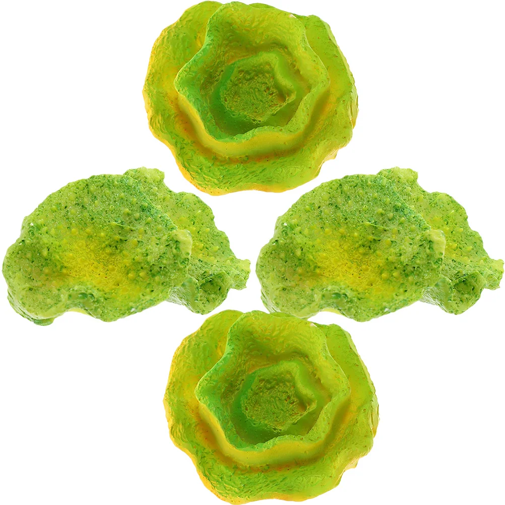 

4pcs Coral Sea Star Set Artificial Coral For Aquarium Fish Tank Decor Resin Ornament Vivid Landscaping Supply Desktop Decoration