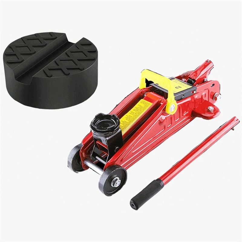 1/2/4 peças almofadas de suporte de gato de elevador de carro de borracha preta 125mm/65mm almofada de chão com fenda para trilho de quadro adaptado captador de suv automático