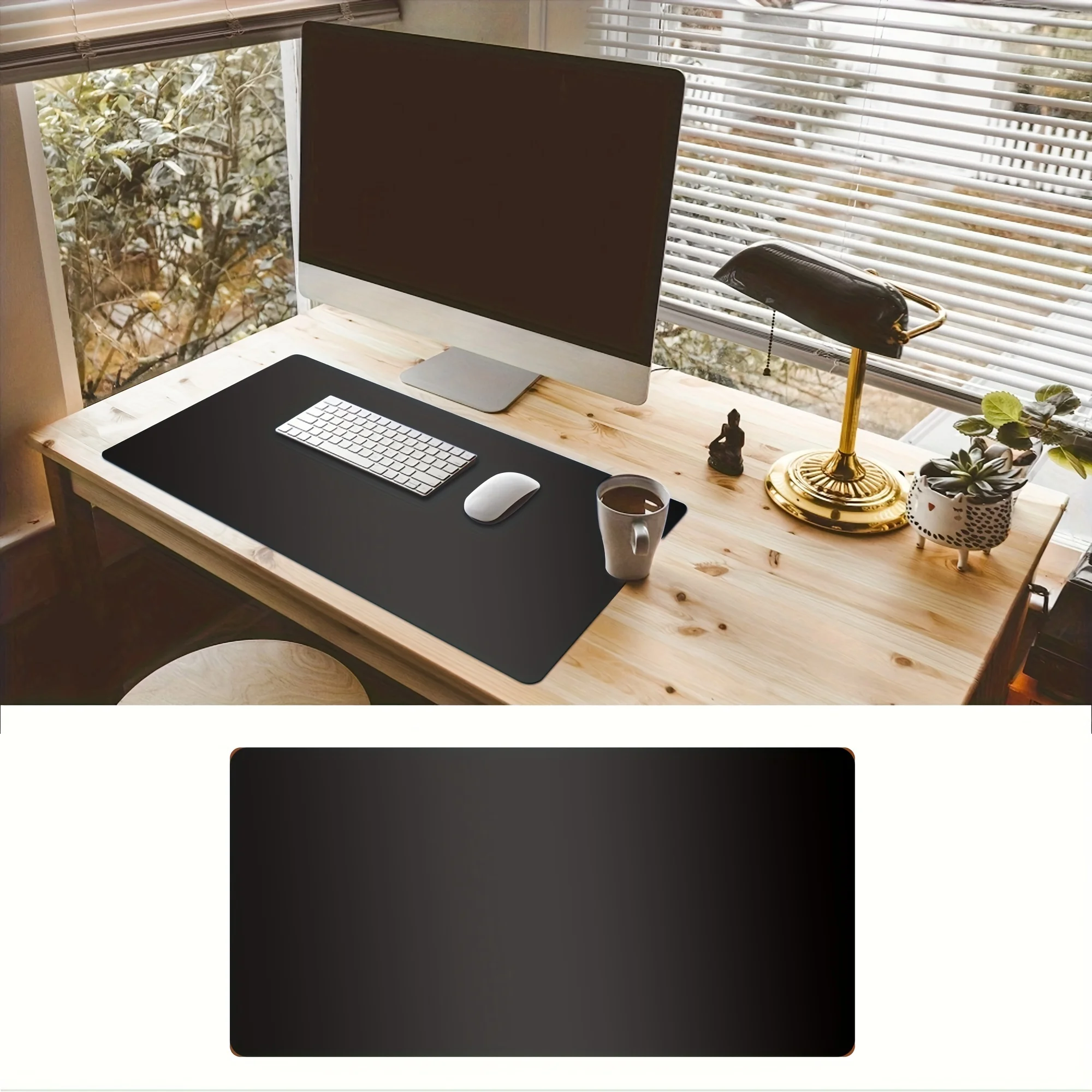 Large Size Office Desk Mat PU Leather Waterproof Mouse Pad Desktop Keyboard Desk Pad Gaming Mousepad PC Accessories