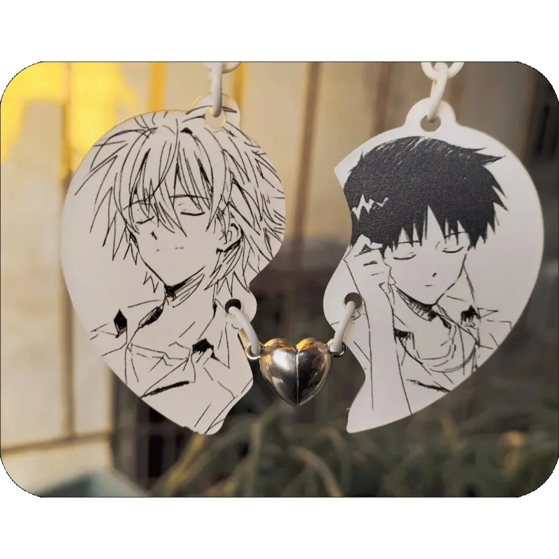 Neuer Neon Genesis Evangelion Kaworu Shinji Niedlicher DIY-Rucksack-Schlüsselanhänger, Anime-Cartoon-Zubehör Acryl-Taschenanhänger Großhandel – Detail 1