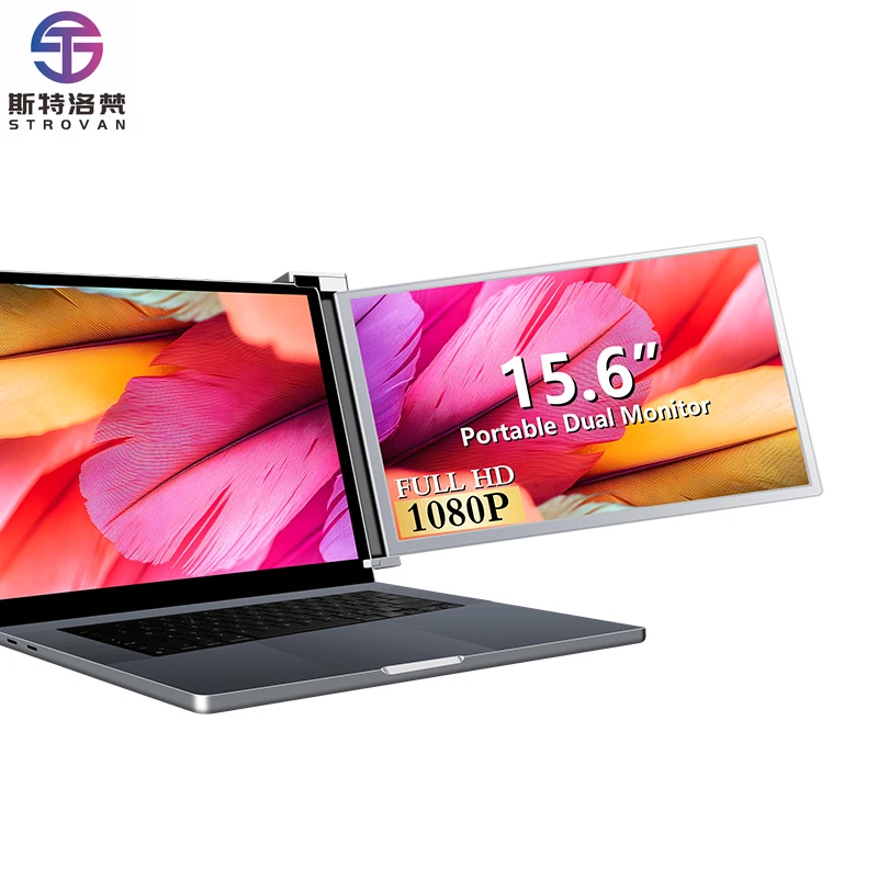 15.6 Triple Laptop , Right Screen 180° Rotation, Plug and Play for 15.6-17.3