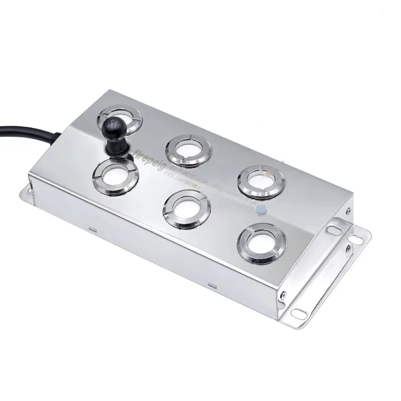 Stainless Steel 20mm 1.7MHz Ultrasonic Humidifier 6 Head Fog Mist Maker for Pond Fountain