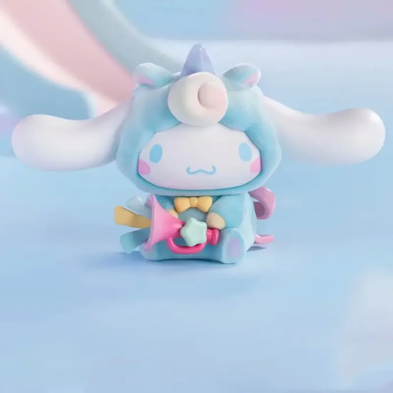Simpatico cartone animato Sanrio My Melody Kuromi Cinnamoroll Purin Fantasy Paradise Series Blind Box Patria Versione Figura Regalo di festa