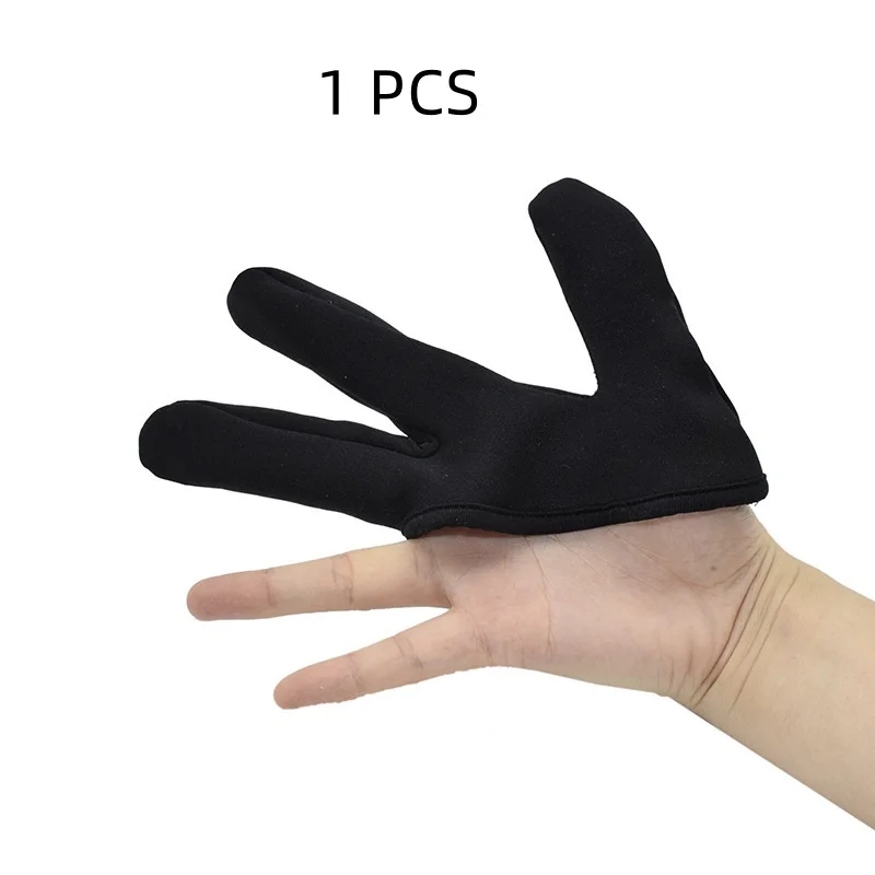 3 إصبع قفازات مقاومة للحرارة القفازات قفازات حماية الشباك عصا قفاز قابلة لإعادة الاستخدام الحرارة جيت قفازات الحلاق أدوات تصفيف الشعر #6