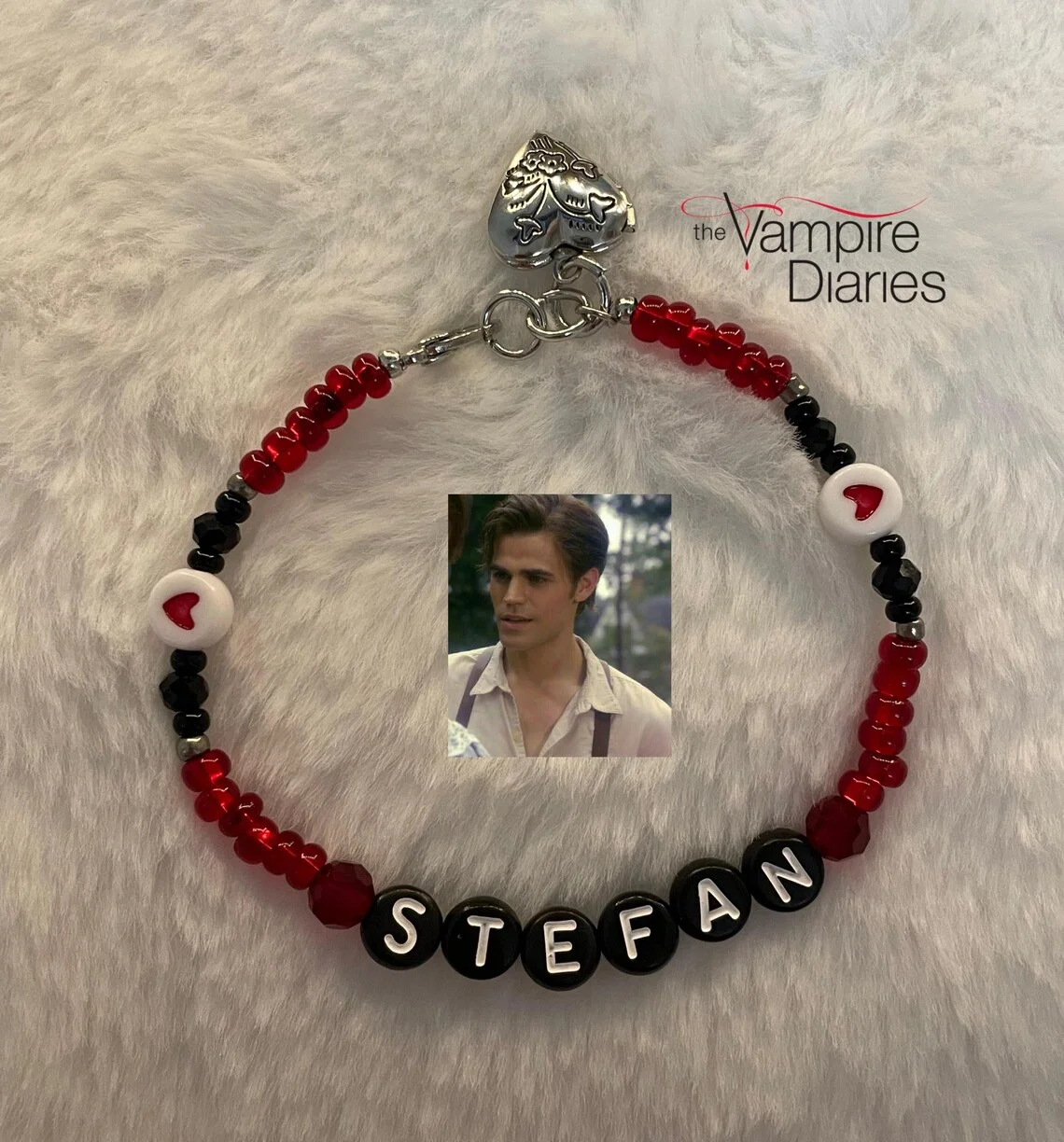 Y2K Jewelry The vampire diaries inspired beaded bracelets Damon, Stefan Salvatore, Klaus, Elijah Mikaelson, Enzo, Kai Parker