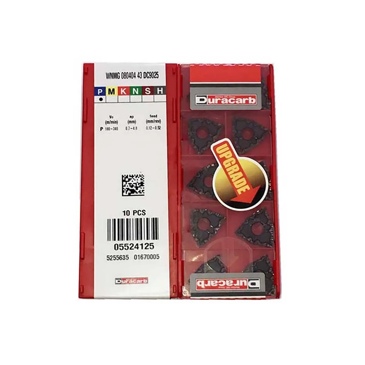 Duracarb 100% Original WNMG WNMG080408 WNMG 080404 WNMG080412 43 DC9025 Tool Inserts Carbide Milling And Turning Milling Cutter