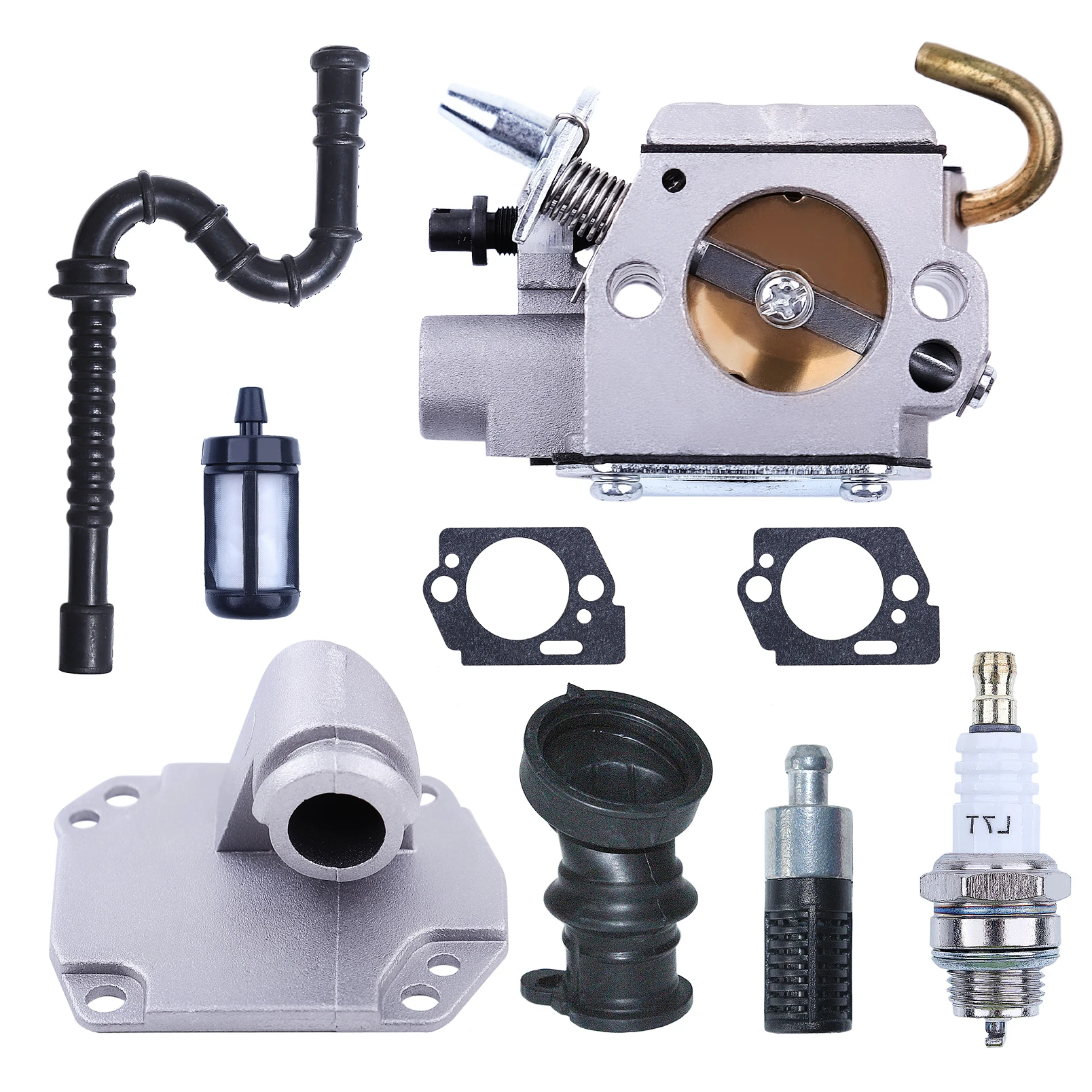 Imagem -03 - Kit Carburador Motosserra para Stihl Vela de Faísca Linha de Combustível Filtro de Óleo Ms270 Ms280 ms 270c 280c
