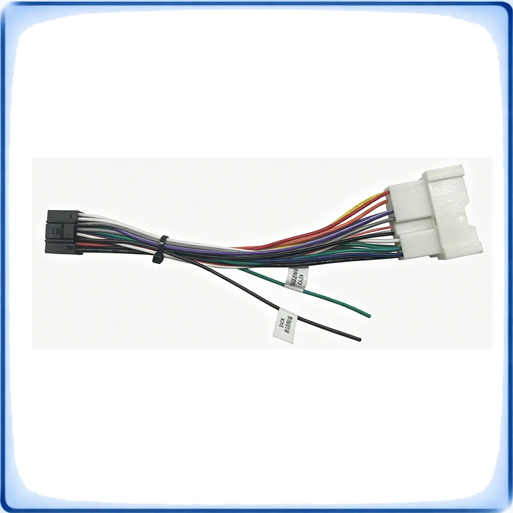 Radio Wiring Harness, 16-Pin Car Android Adapter Cables – For Hyundai Tucson, Sonata, Accent, Getz & Kia Rio, Cerato, Spectra