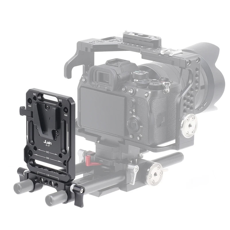 لوحة قرصة لواجهة البطارية من نوع Jlwin-V ، مشبك أنبوب قضيب دليلي 15 ، قاعدة ثابتة ، تصوير ، مجموعة تثبيت سهلة ، 78x134 مم