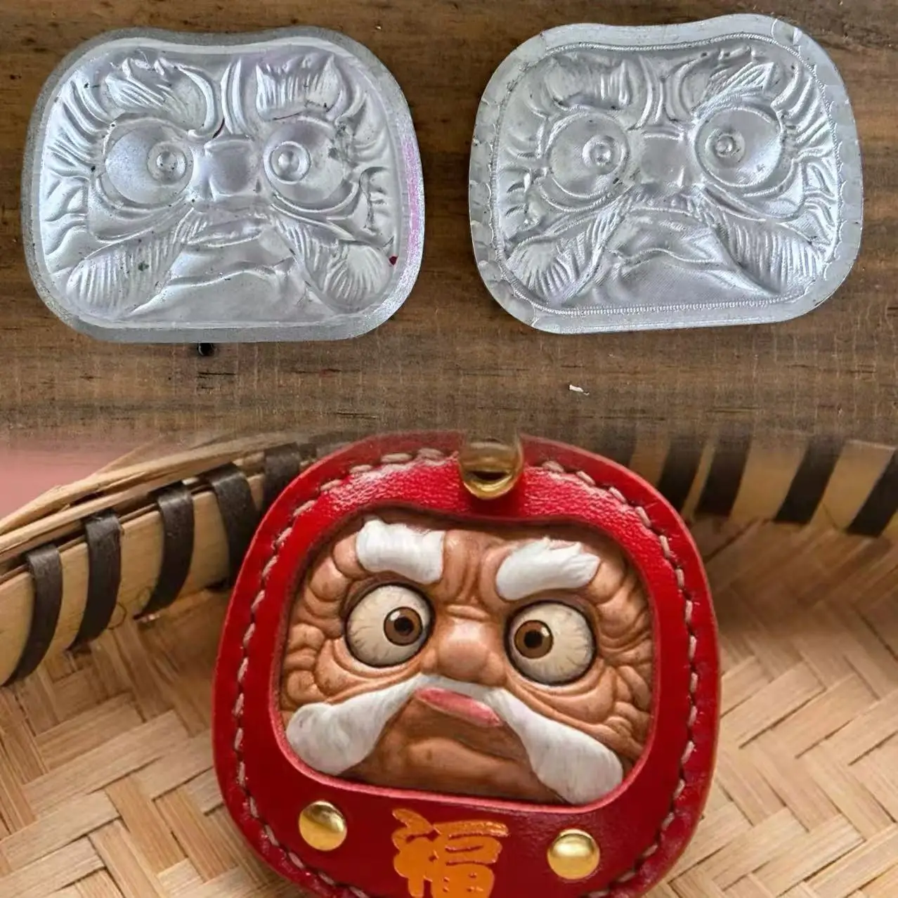 

3D штамп для тиснения кожи, Япония Bodhidharma, дизайн, форма для резьбы по коже, формы для холодного прессования, инструменты для штамповки