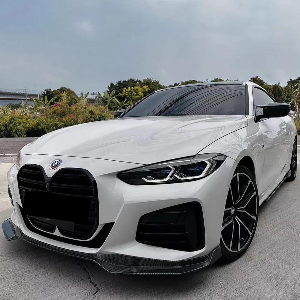 

For BMW 4 Series G22 G23 2-Door M440i M440d 430d 430i 2020-2024 Car Front Bumper Splitter Lip Diffuser Spoiler Deflector Bodykit